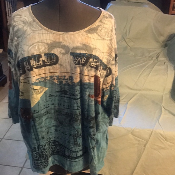 Liz & Me Tops - Wild West Tunic Top